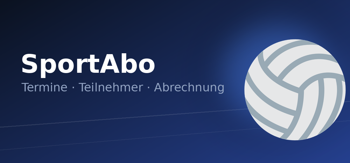 SportAbo — Termine, Teilnehmer, Abrechnung